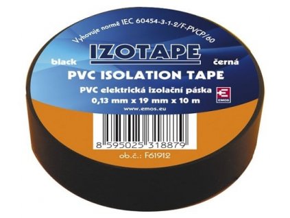 Izolační páska na kabely PVC 19/10 černá