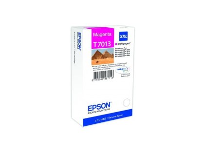 Epson T7013 XXL Magenta až 3400 stran, pro série WP4000/4500 (WP-4015,WP-4025,WP-4515,WP-4525,WP-4535,WP-4545) - originální