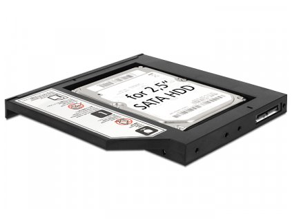 Delock Slim SATA 5,25 instalační rámeček pro 1 x 2,5" SATA HDD/SSD (61993)