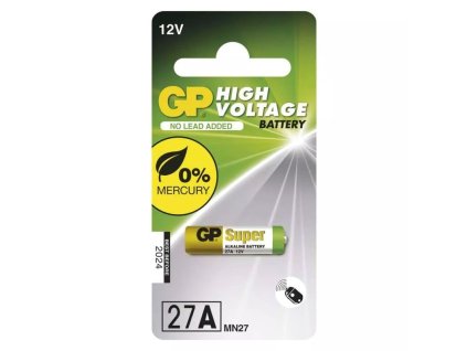 Baterie alkalická speciální 12V 19 mAh GP 27A