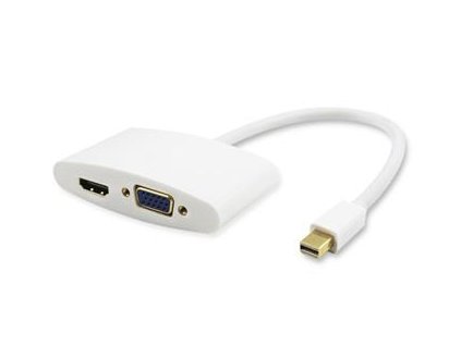 PremiumCord adaptér Mini DisplayPort - HDMI + VGA , FULL HD 1080p