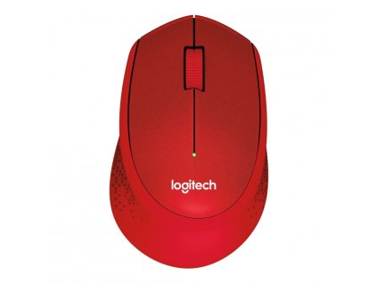 Logitech Wireless M330 Silent Plus červená