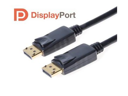 DisplayPort 1.2 přípojný kabel M/M, zlacené konektory, 3m,rozlišení 4K*2K/60Hz, 18Gb/s