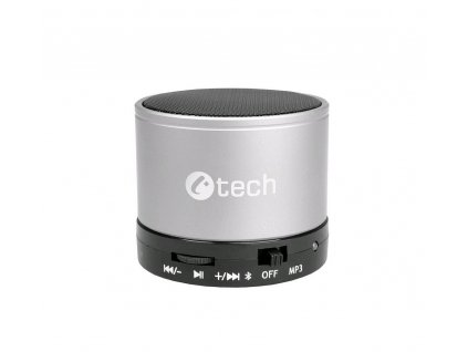 C-TECH SPK-04S Bluetooth reproduktor, stříbrný