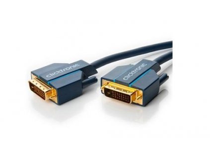 ClickTronic HQ OFC kabel DVI-D(24+1) male <> DVI-D(24+1) male, Dual Link, 7,5m