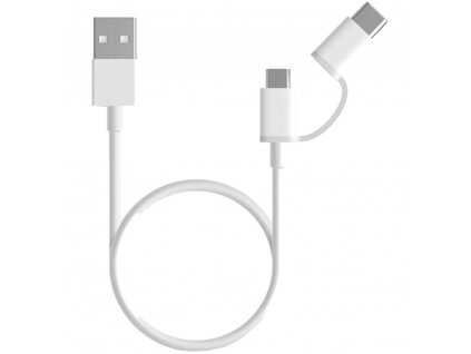 Xiaomi 2 in 1 USB Cable Micro USB to Type C 30cm White