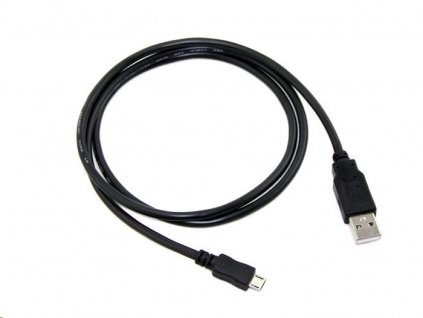 C-TECH USB 2.0 AM/microUSB, 0.5m, černý