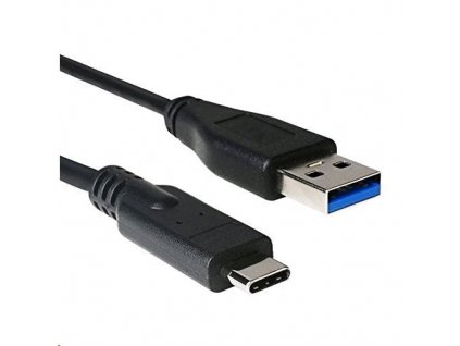 C-TECH USB 3.0 AM na USB-C kabel, 2m, černý