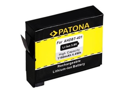 Patona PT1235 - GoPro Hero 4 AHDBT-401 1160mAh Li-Ion