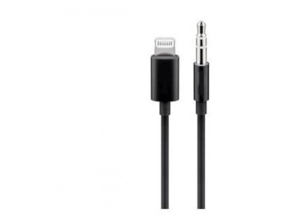 Apple Lightning audio redukční kabel na 3.5mm stereo jack, 1m, černý
