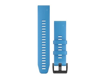 Garmin Řemínek QuickFit 22 mm, silikonový, světle modrý, černá přezka