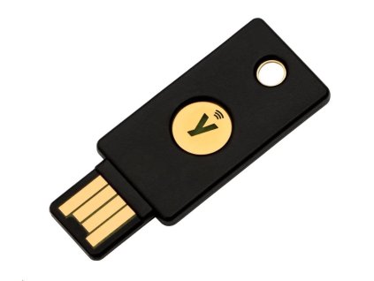 YubiKey 5 NFC - USB-A, klíč/token s vícefaktorovou autentizaci, podpora Smart Card (2FA)