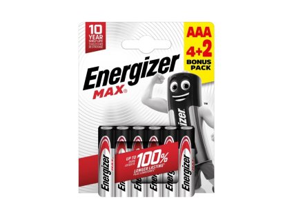 Energizer MAX - Mikrotužka AAA/4+2 zdarma