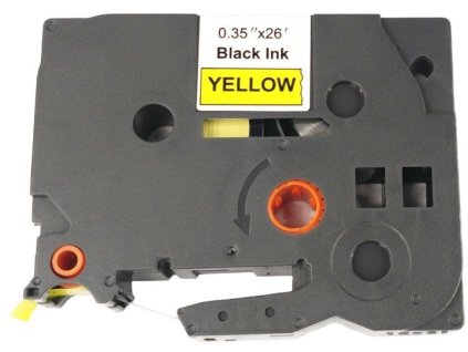 Allprint pro Brother TZE-621, TZ-621, 9mm x 8m, černý tisk / žlutý podklad