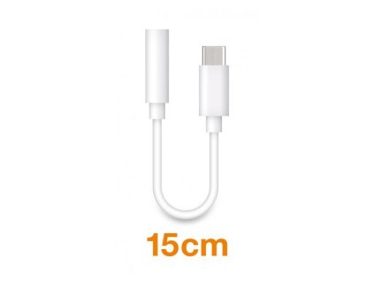 Aligator audio adaptér USB-C / 3,5mm Jack, bílý