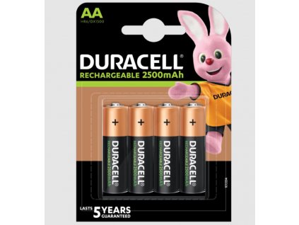 Duracell Rechargeable baterie 2500mAh 4 ks (AA)