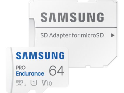 Samsung microSDXC 64GB PRO Endurance + SD adaptér