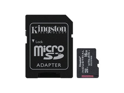 Kingston microSDHC 16GB Industrial + SD adaptér