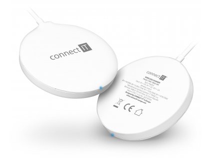 Connect IT MagSafe Wireless Fast Charge bezdrátová nabíječka, 15 W, bílá