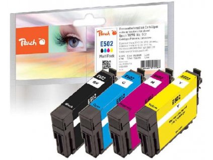 PEACH kompatibilní cartridge Epson 502 MultiPack, 1x6.2ml; 3x5.2ml