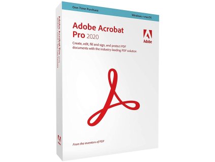 Adobe Acrobat Pro 2020 CZ WIN+MAC Box