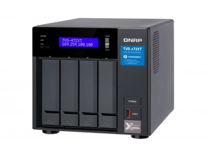 QNAP TVS-472XT-i5-4G (6core 3,3GHz, 4GB RAM, 4xSATA, 2xM.2 NVMe, 2x1GbE, 1x10GbE, 2x Thunderbolt 3)