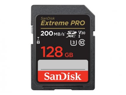 SanDisk Extreme Pro SDXC 128GB 200 MB/s C10 V30 UHS-I U3