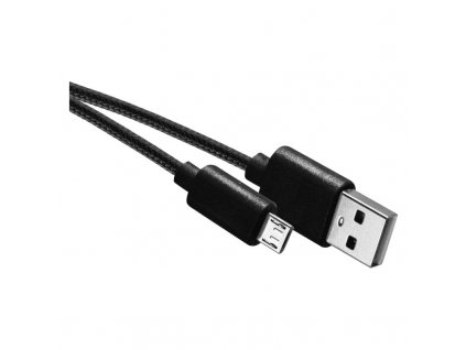 nabíjecí/datový kabel USB-A 2.0 / microUSB 2.0, 2m, černý