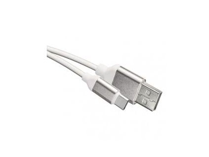 nabíjecí/datový kabel USB-A 2.0 / USB-C 2.0, 1m, bílý