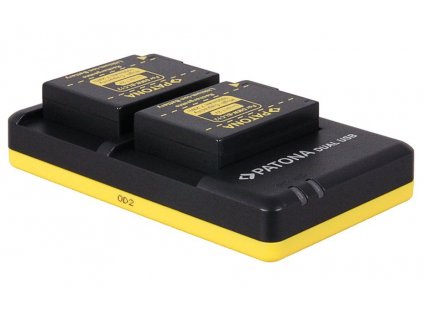 PATONA nabíječka Foto Dual Panasonic DMW-BLC12 + 2x baterie 1000mAh USB