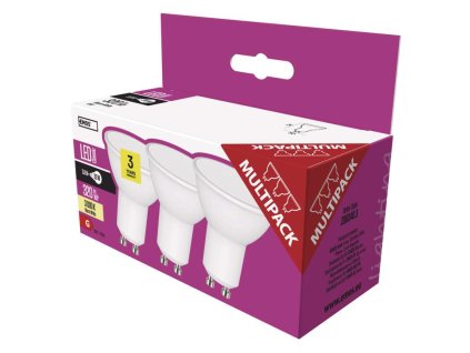 LED žárovka Classic MR16 8,4W GU10 neutrální bílá 3Ks