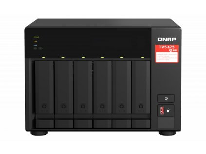 QNAP TVS-675-8G (8core 2,5GHz / 8GB RAM / 6xSATA / 2xM.2 NVMe slot / 2xPCIe / 2x2,5GbE / 1x HDMI 4K)