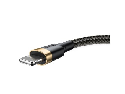 Baseus Cafule nabíjecí/datový kabel USB na Lightning 2,4A 1m, zlatá-černá