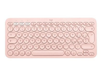 Logitech Multi-Device Bluetooth Keyboard K380 for Mac, US, bezdrátová, růžová