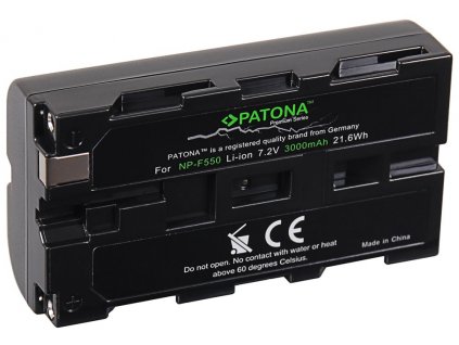 PATONA baterie pro foto Sony NP-F550 3000mAh Li-Ion 7,2V Premium