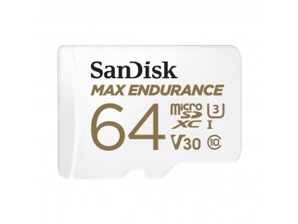 DF SanDisk Max Endurance microSDXC 64GB 100 MB/s UHS-I U3 Class 10+ Adaptér