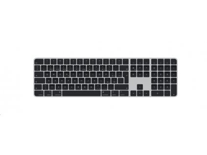 Apple Magic Keyboard s Touch ID a číselnou klávesnicí pro Macy s čipem Apple – český – černé klávesy