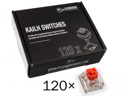 Glorious Kailh Box Red Switches, 120 ks
