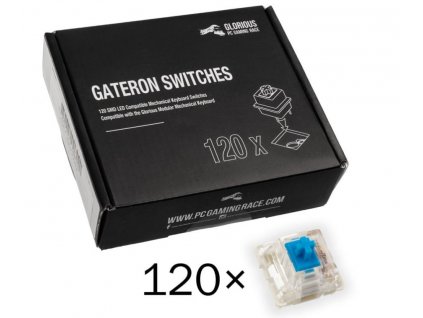 Glorious Gateron Blue Switches, 120 ks