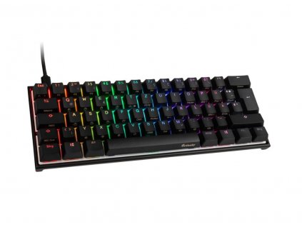 Ducky Mecha Mini herní klávesnice, MX-Red, RGB-LED - černá
