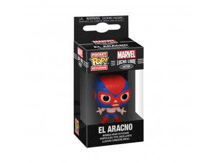 Funko POP Keychain: Marvel Luchadores- Spider-Man