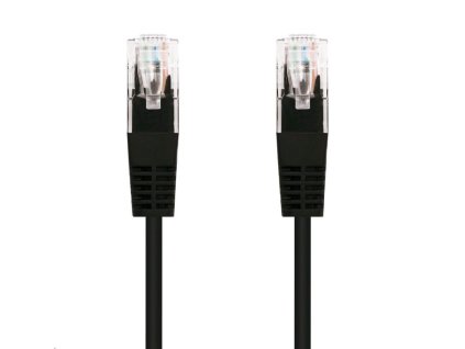 C-TECH kabel patchcord Cat5e, UTP, černá, 3m