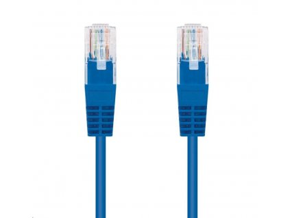 C-TECH kabel patchcord Cat5e, UTP, modrá, 0,5m