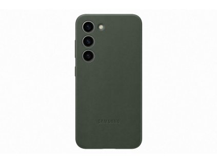 Samsung Kožený zadní kryt pro Samsung Galaxy S23+ Green