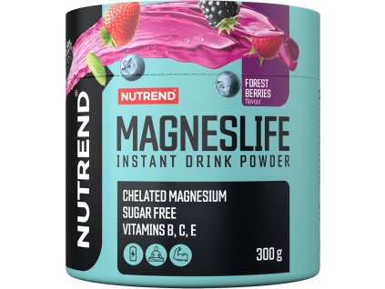 Nutrend MAGNESLIFE INSTANT DRINK POWDER 300 g, lesní plody