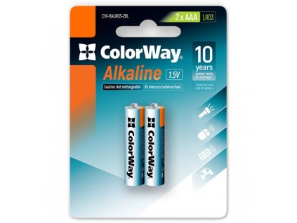 ColorWay alkalická baterie AAA/ 1.5V/ 2ks v balení/ Blister