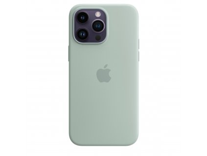 Apple iPhone silikonový kryt s MagSafe na iPhone 14 Pro Max, dužnatkově modrý
