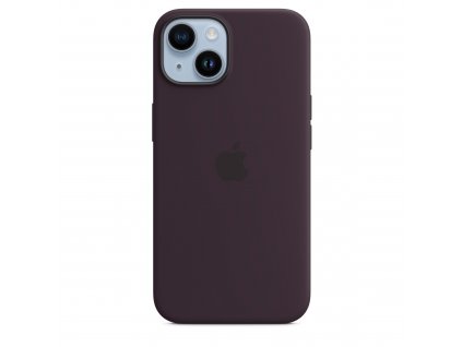 Apple iPhone silikonový kryt s MagSafe na iPhone 14, bezinkově fialový