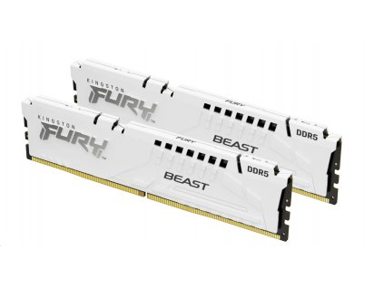 Kingston Fury Beast White DIMM DDR5 64GB 6000MHz, Intel XMP, bílá