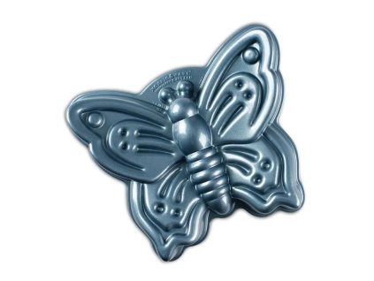 Nordic Ware Forma na bábovku Motýl 9 cup modrá